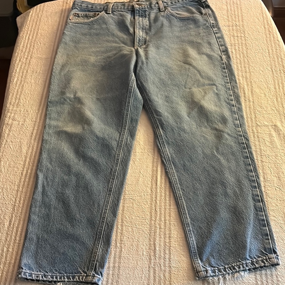 Carhartt Men's Relaxed Fit Jeans in Light Blue